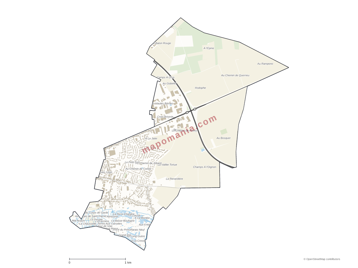 Carte de Rivery à personnaliser
