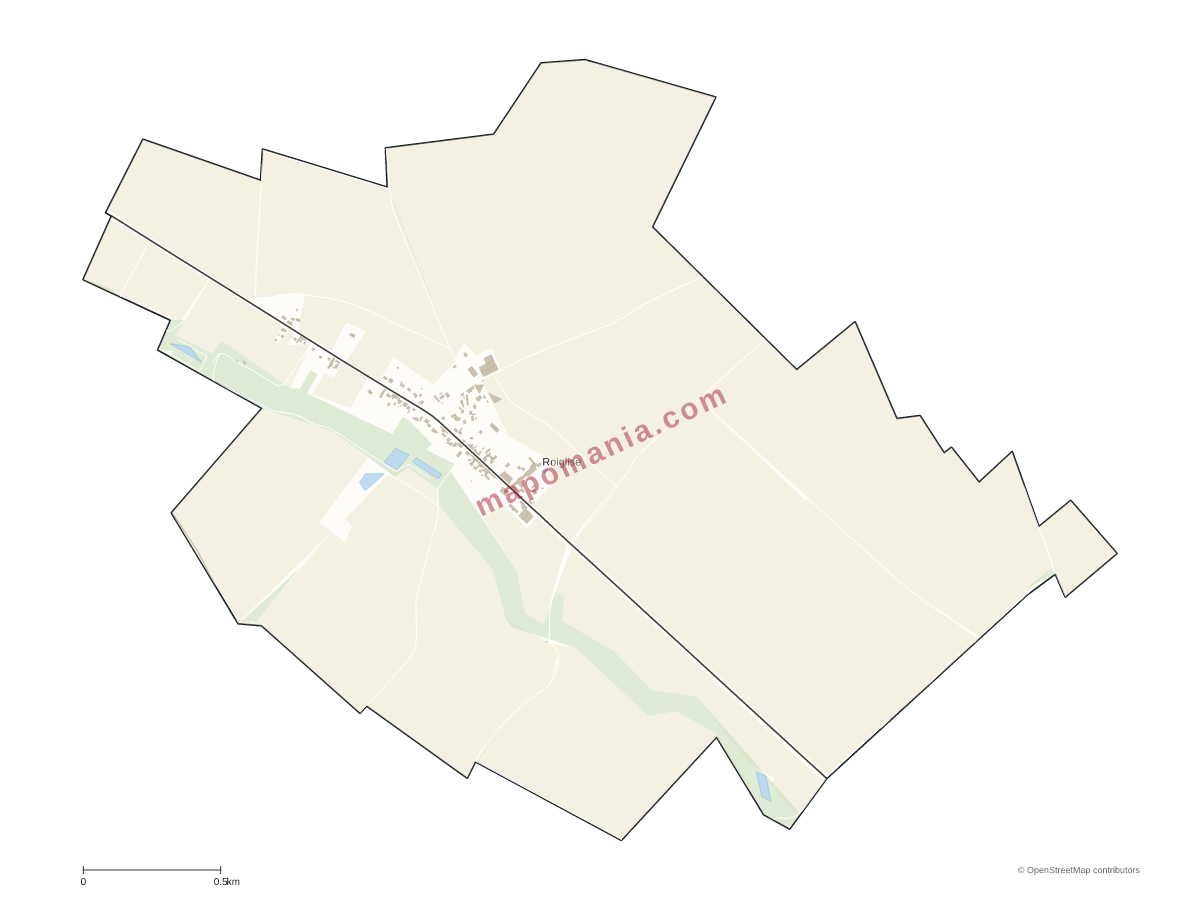 Carte de Roiglise à personnaliser