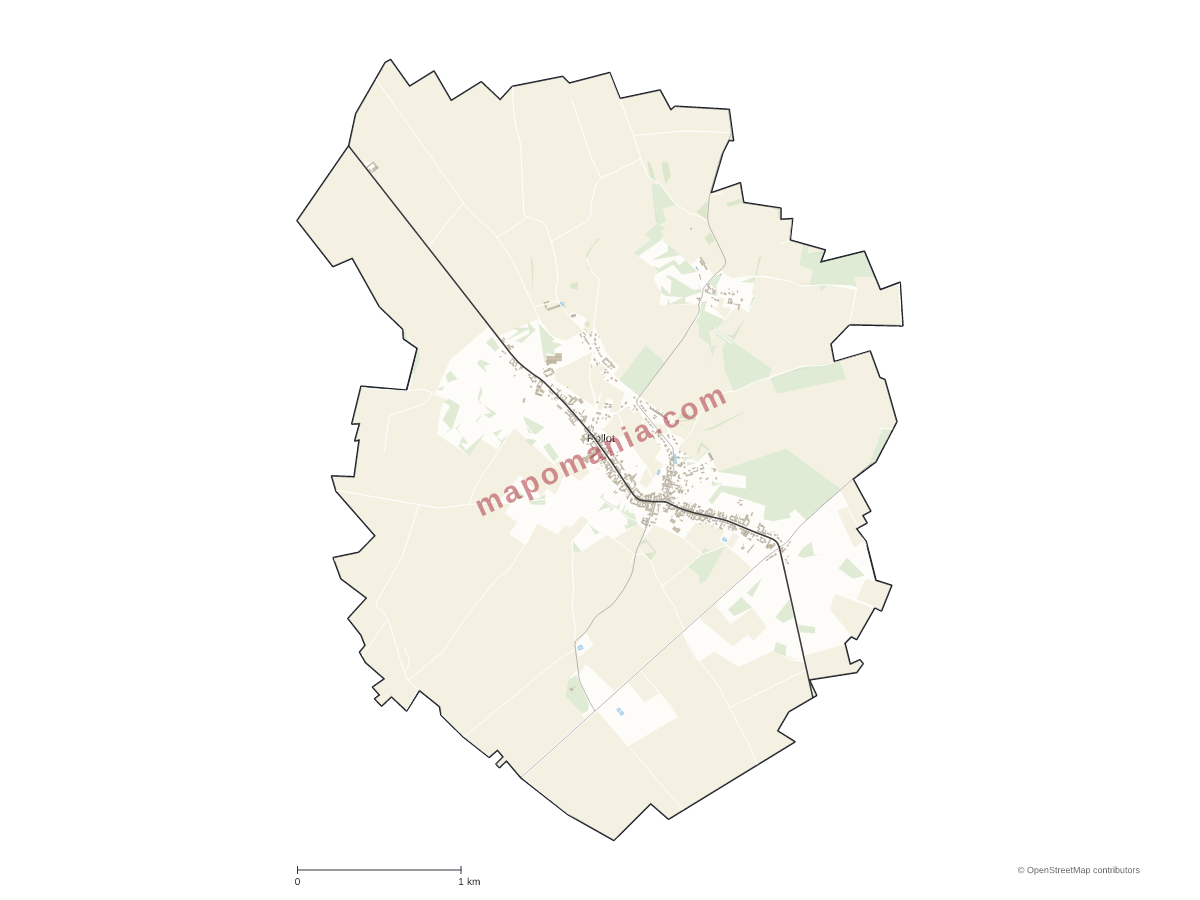 Carte de Rollot à personnaliser