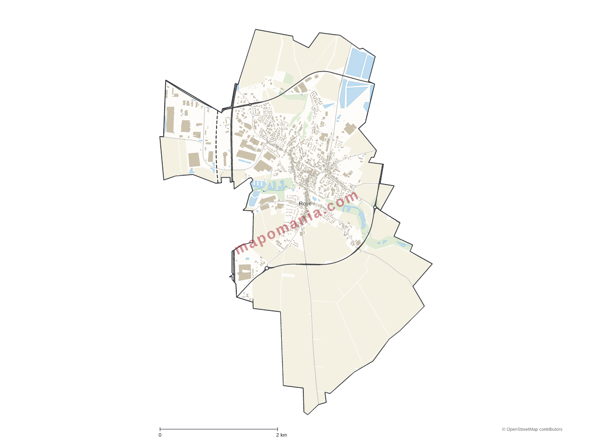 Carte de Roye à personnaliser