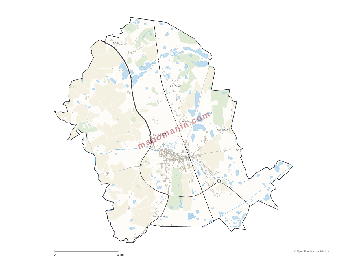 Carte de Rue à personnaliser