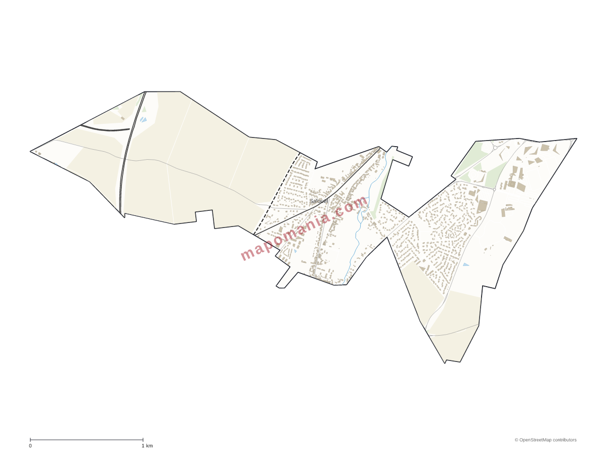 Carte de Salouël à personnaliser
