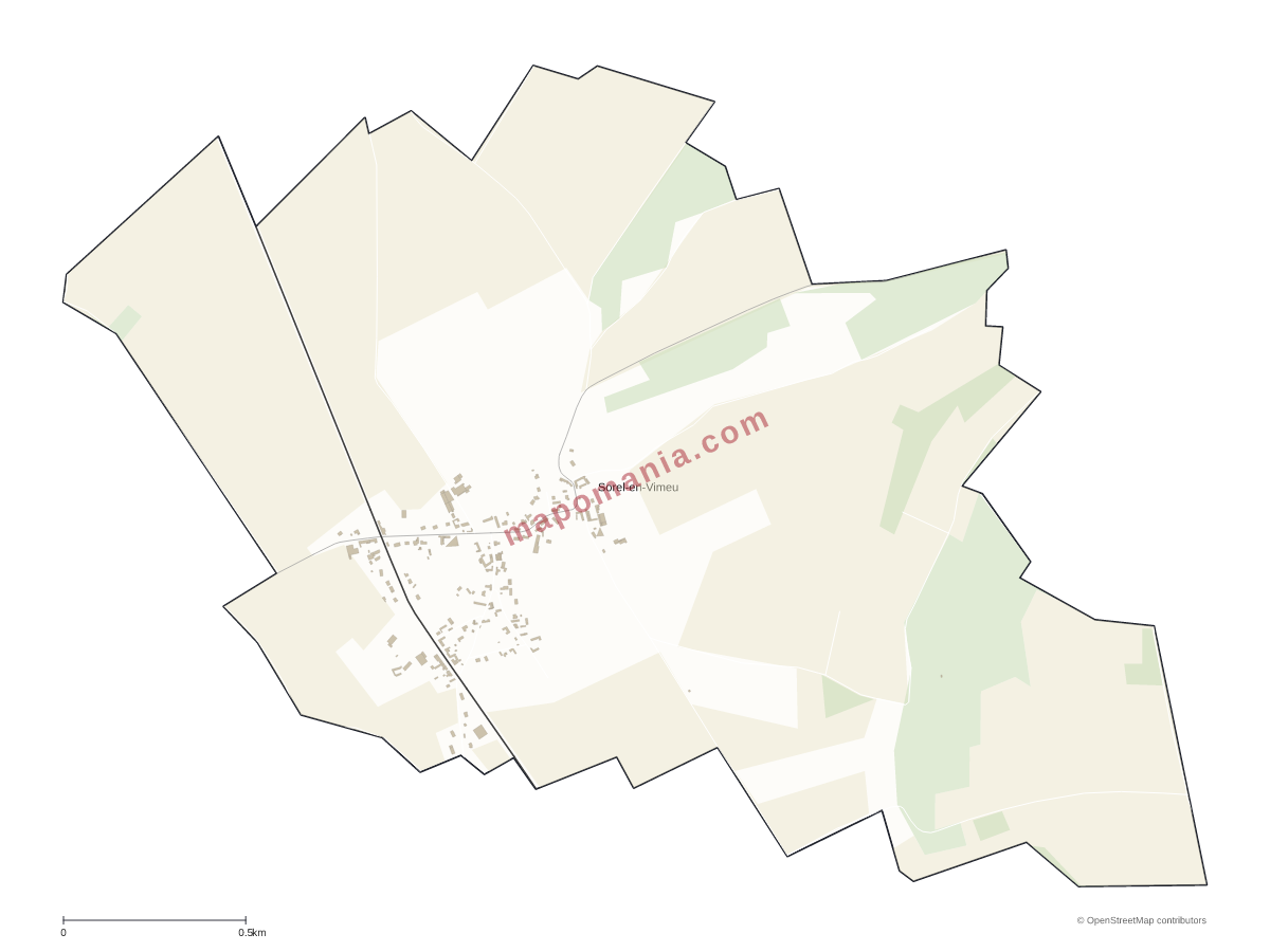 Carte de Sorel-en-Vimeu à personnaliser