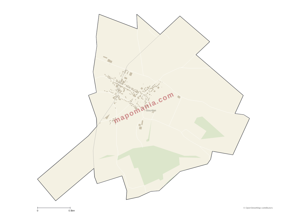 Carte de Sourdon à personnaliser