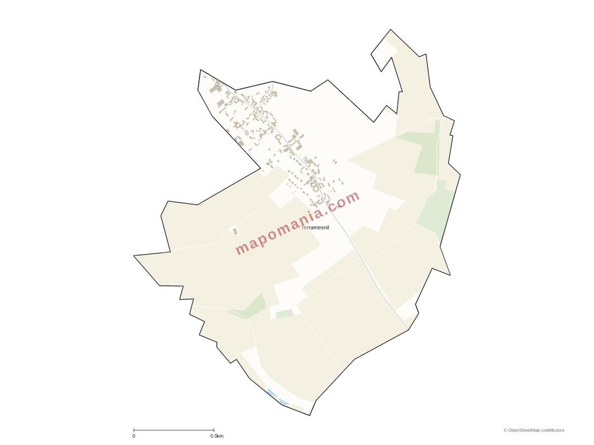 Carte de Terramesnil à personnaliser