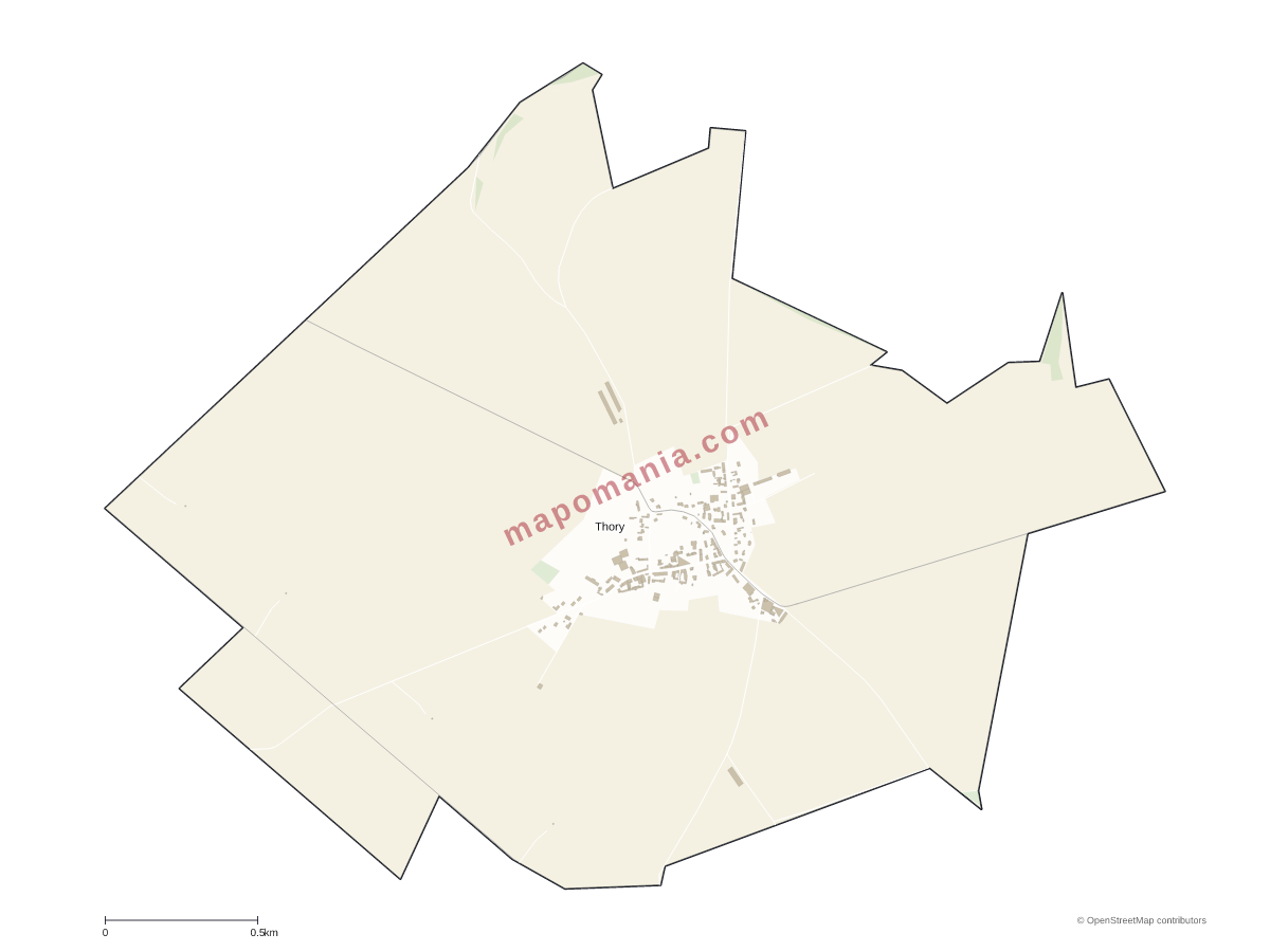 Carte de Thory à personnaliser