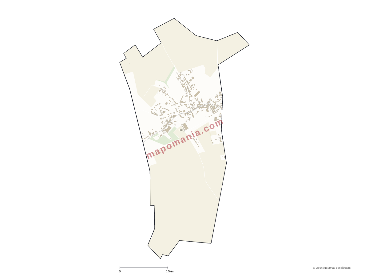Carte de Tully à personnaliser