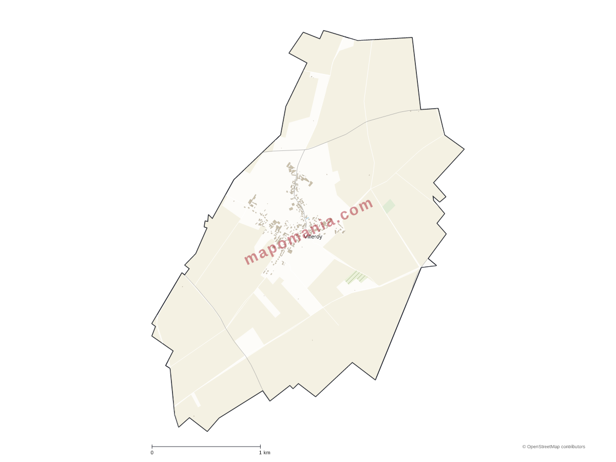 Carte de Villeroy à personnaliser