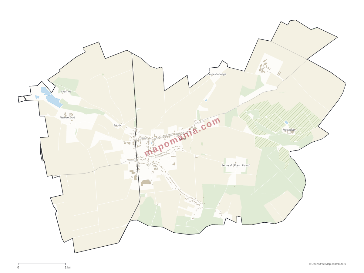 Carte de Vron à personnaliser