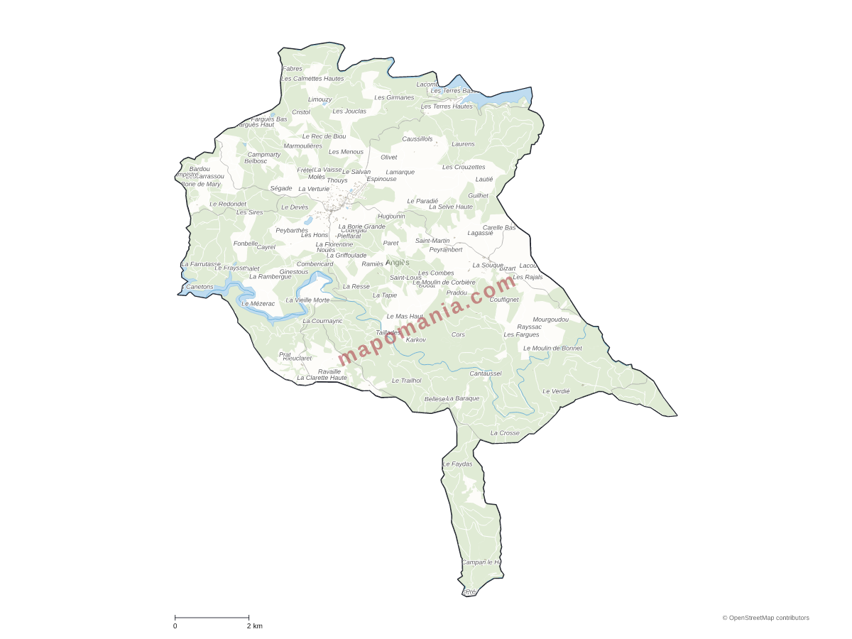 Carte de Anglès à personnaliser