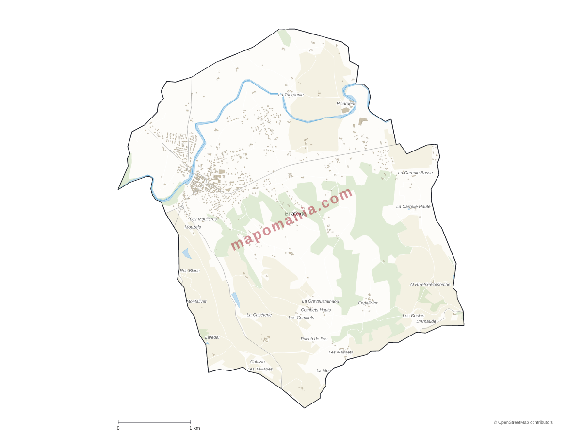 Carte de Briatexte à personnaliser
