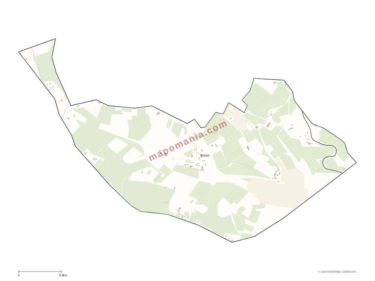 Carte de Broze à personnaliser