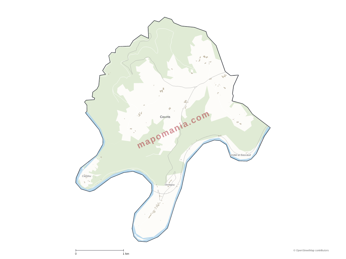Carte de Courris à personnaliser