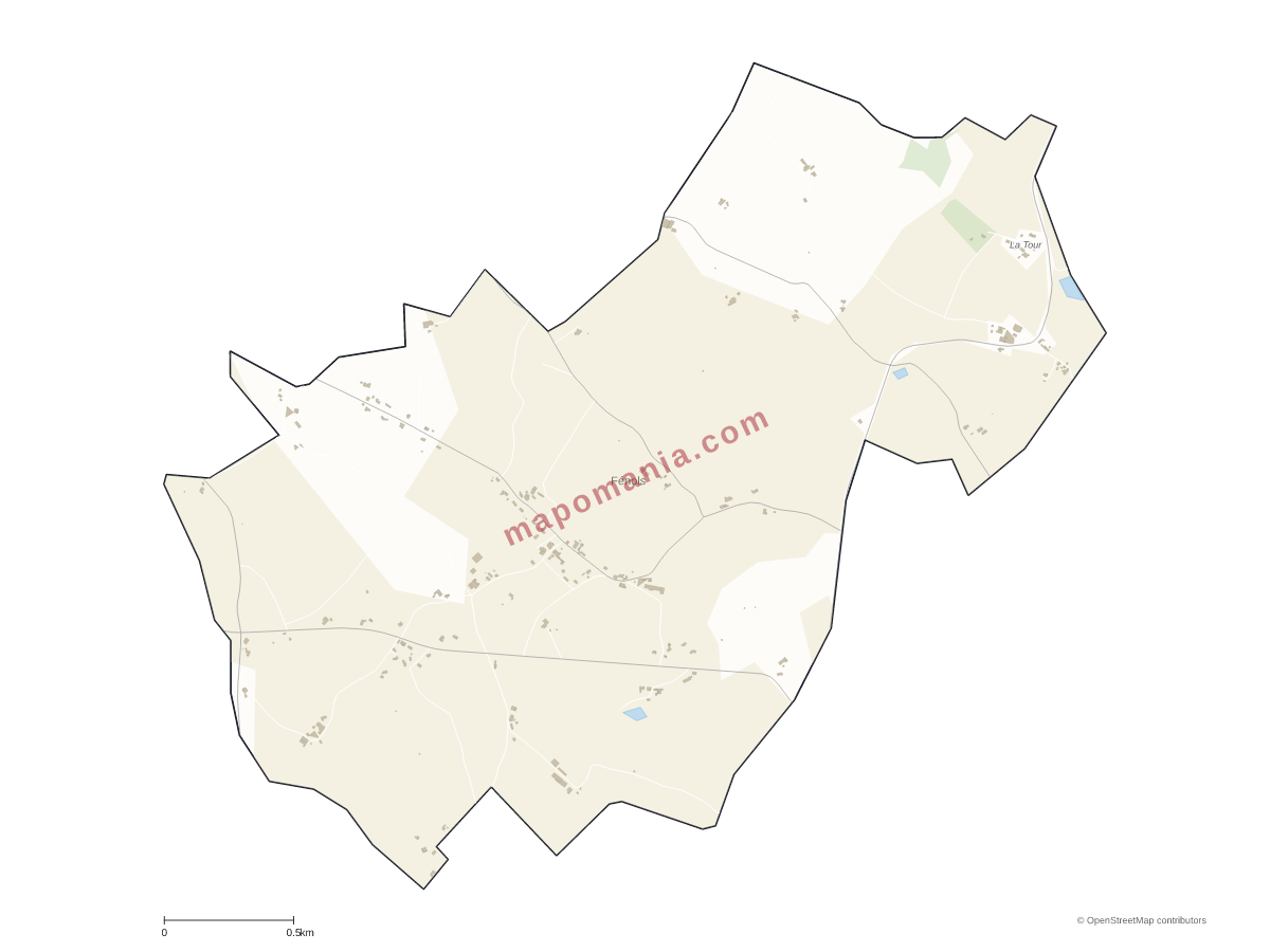 Carte de Fénols à personnaliser