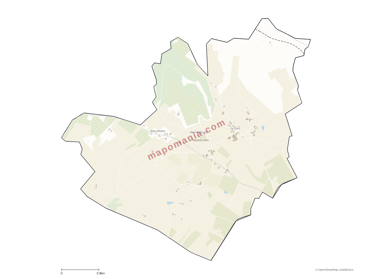 Carte de Frausseilles à personnaliser