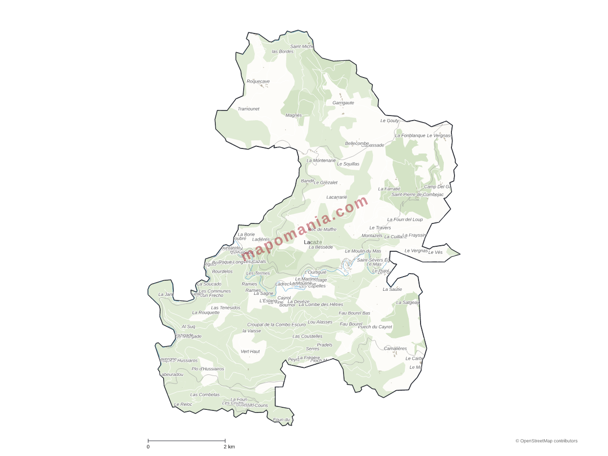 Carte de Lacaze à personnaliser