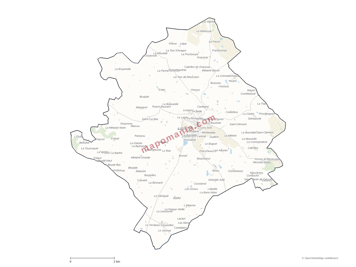 Carte de Lautrec à personnaliser