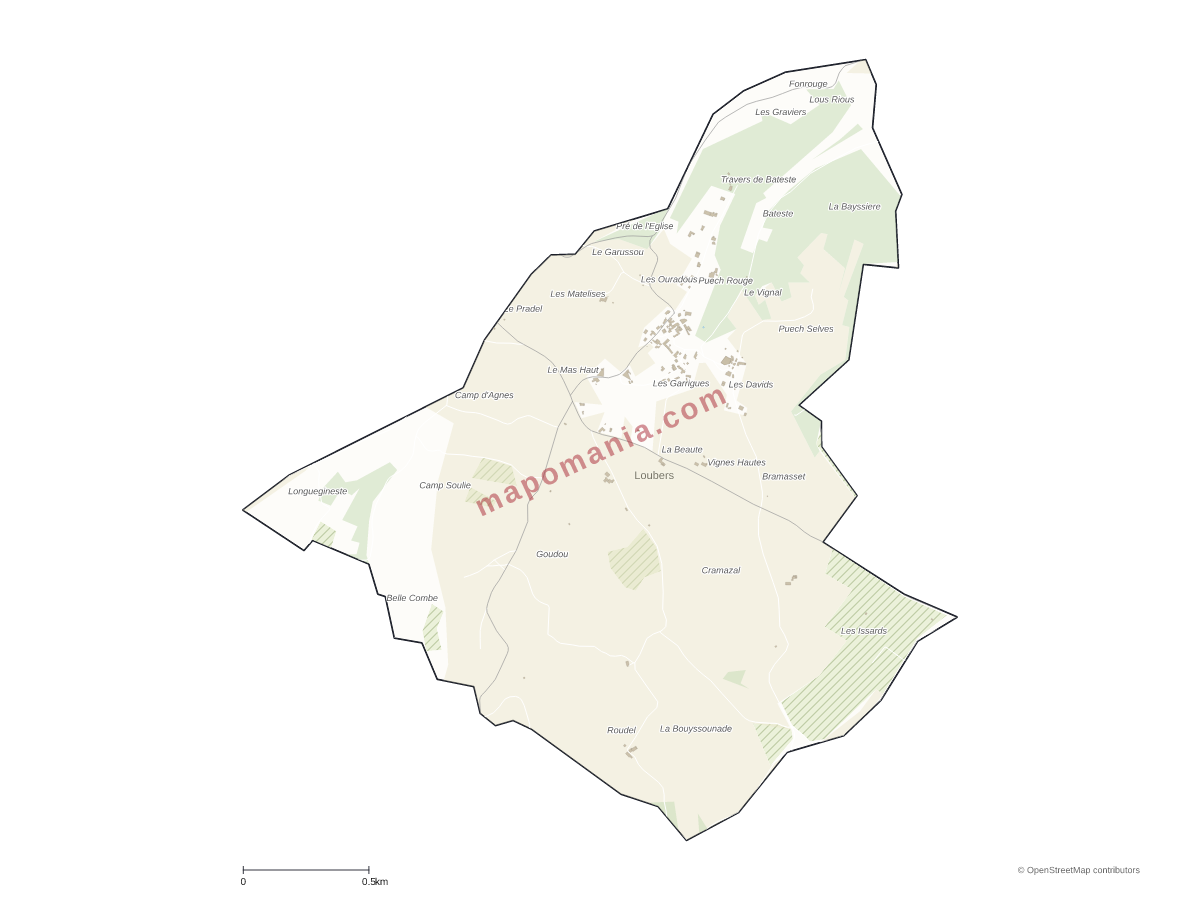 Carte de Loubers à personnaliser