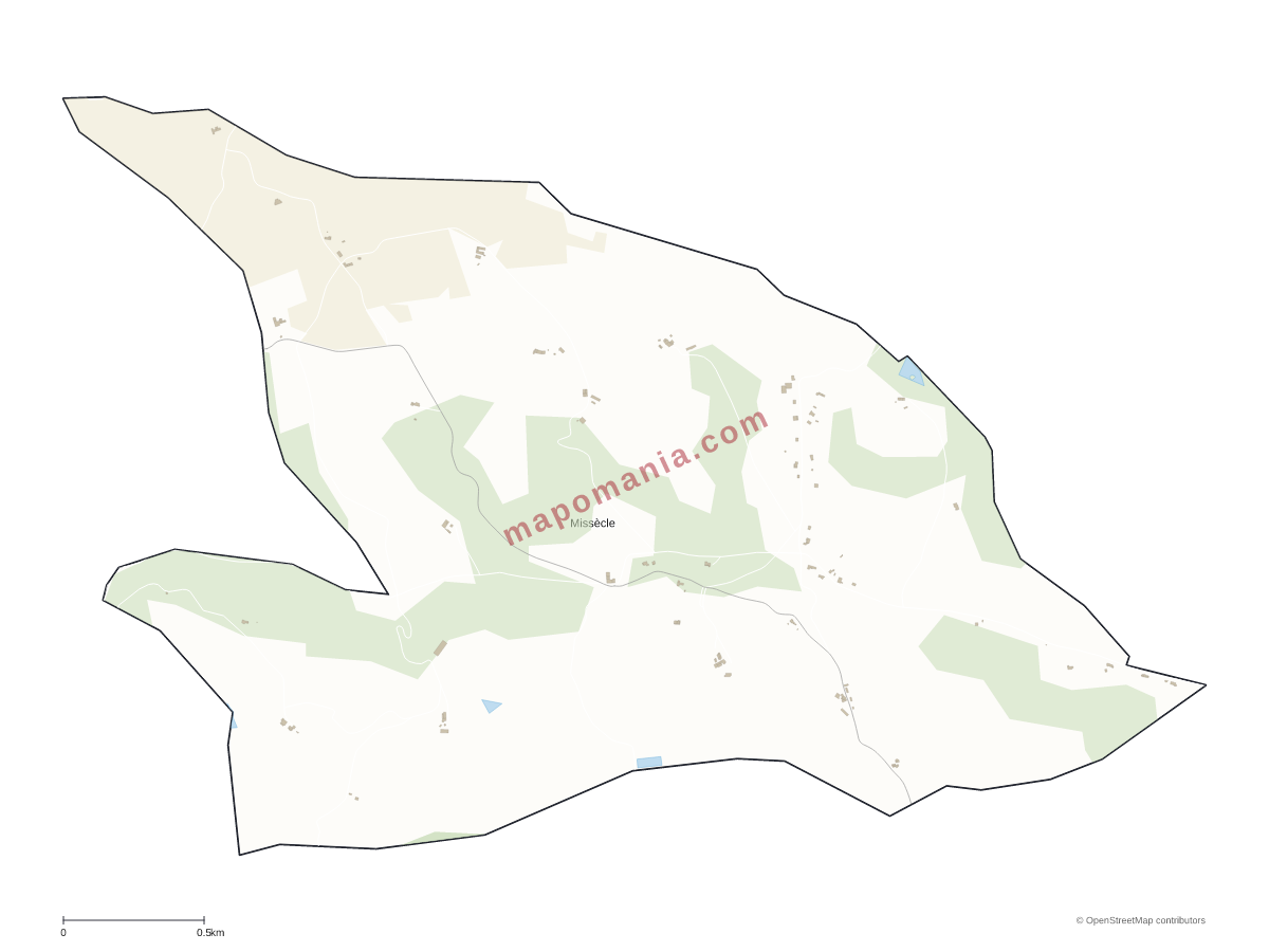 Carte de Missècle à personnaliser