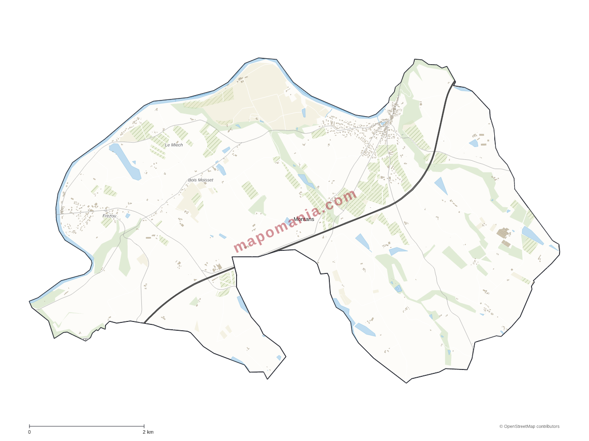 Carte de Montans à personnaliser
