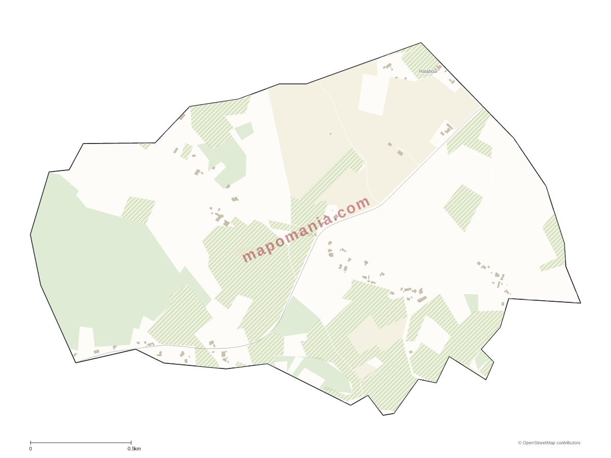 Carte de Montels à personnaliser