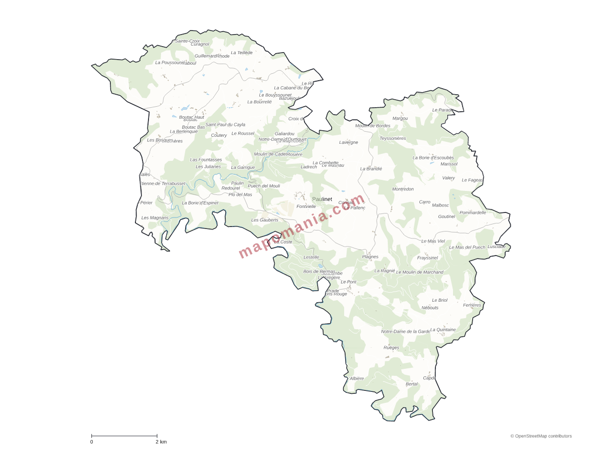 Carte de Paulinet à personnaliser