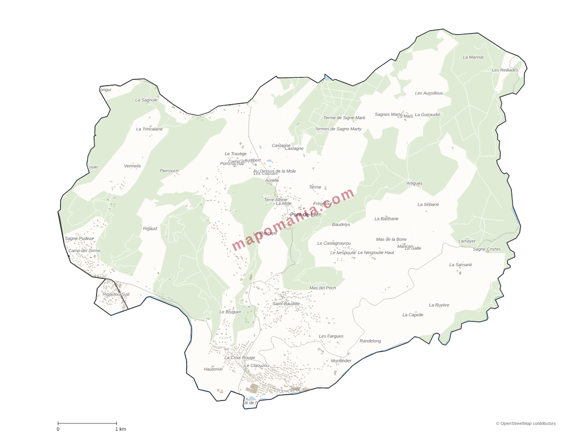 Carte de Pont-de-Larn à personnaliser