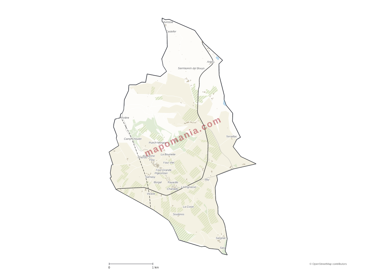 Carte de Souel à personnaliser