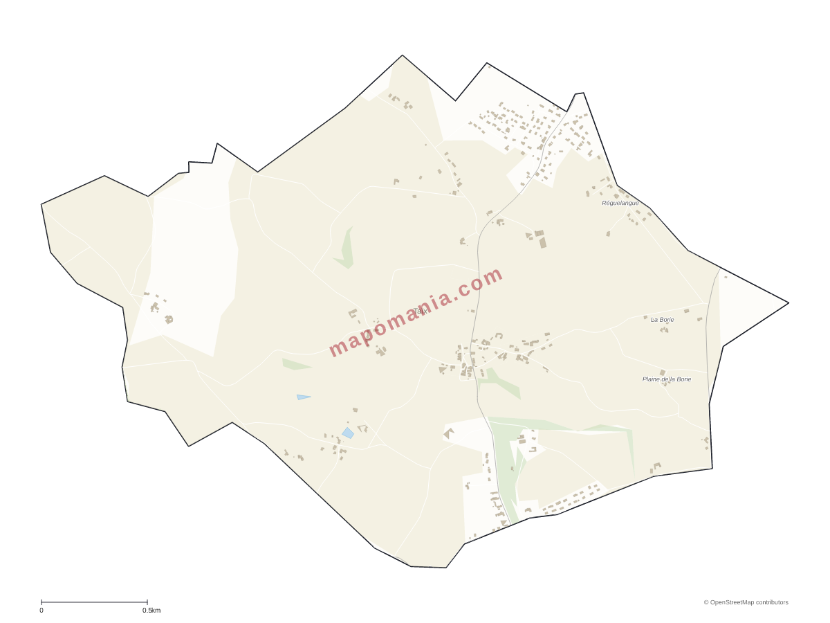 Carte de Taïx à personnaliser