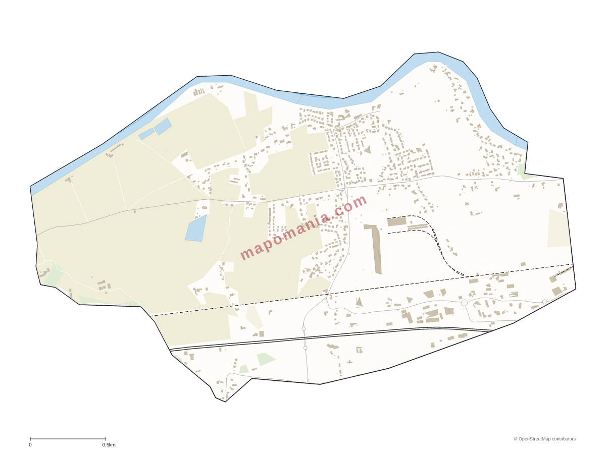 Carte de Terssac à personnaliser