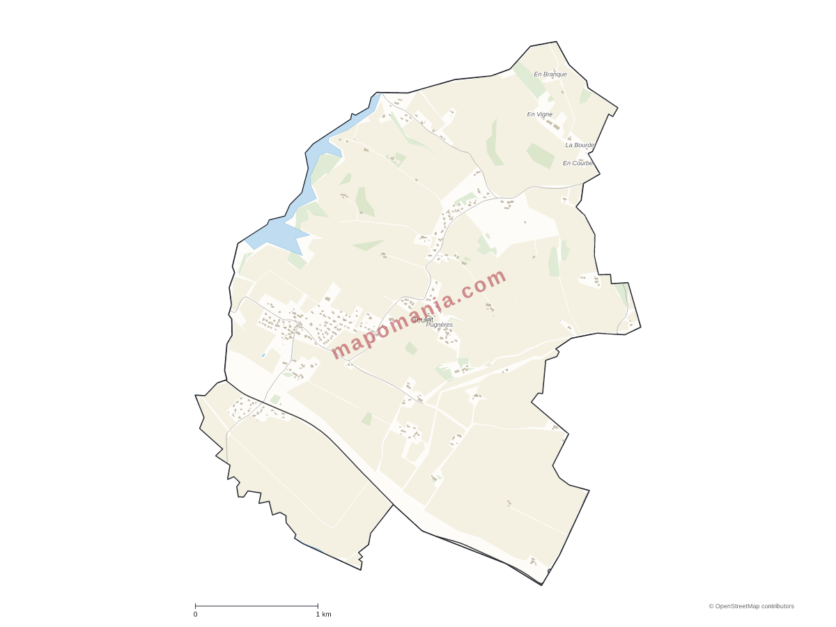 Carte de Teulat à personnaliser