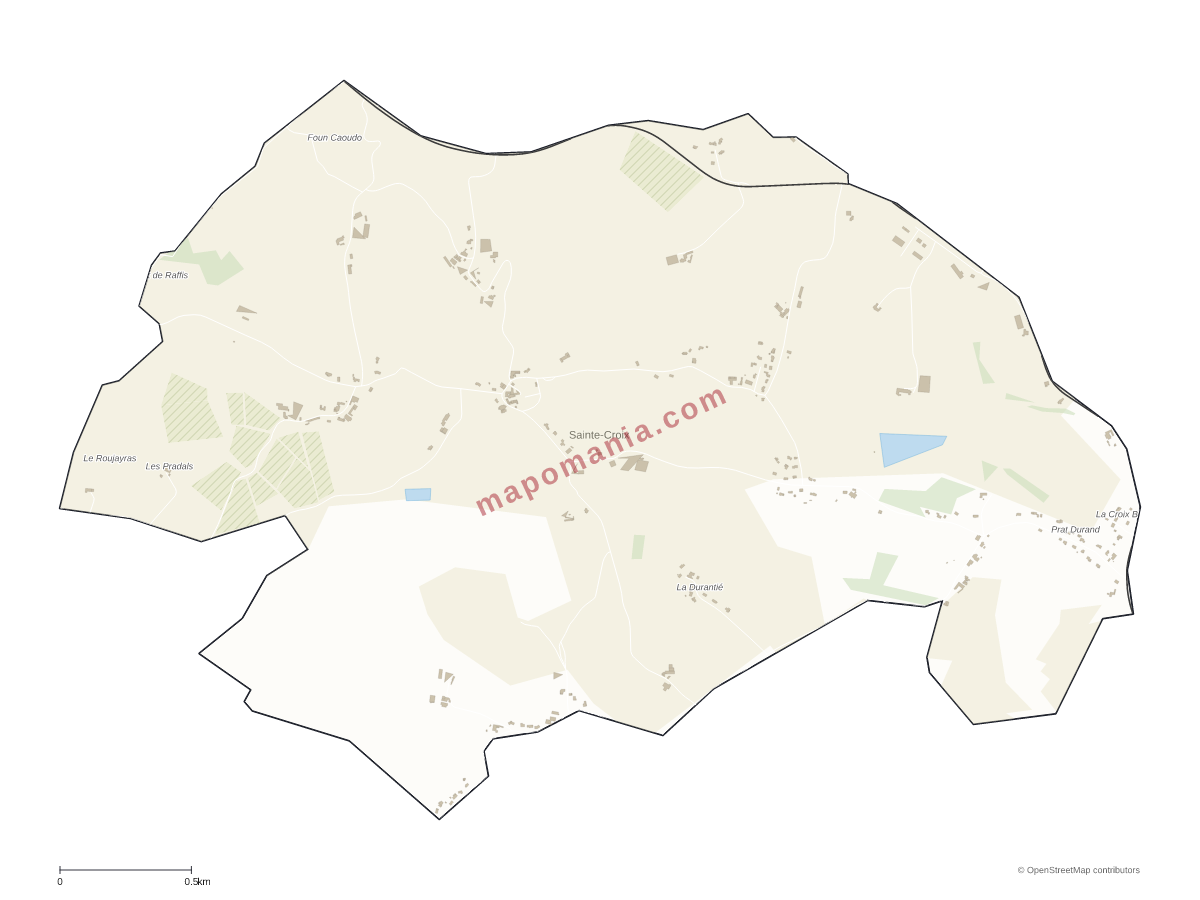 Carte de Sainte-Croix à personnaliser