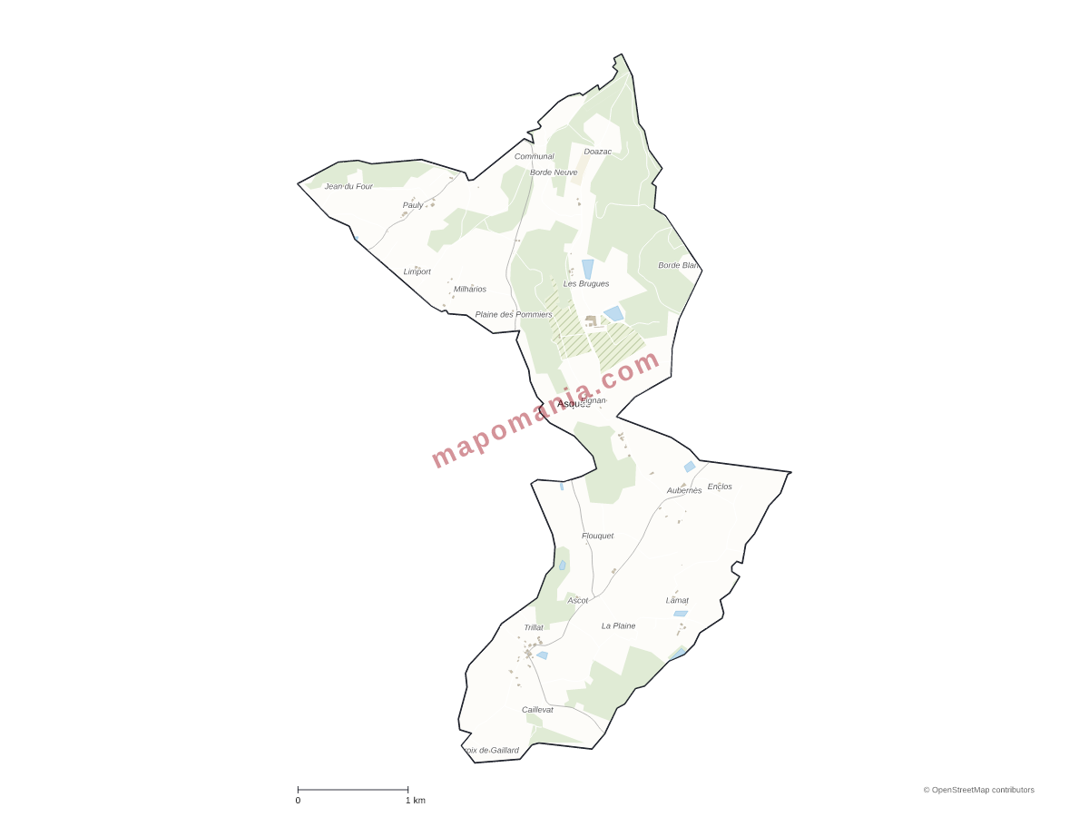 Carte de Asques à personnaliser