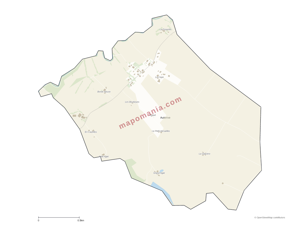 Carte de Auterive à personnaliser