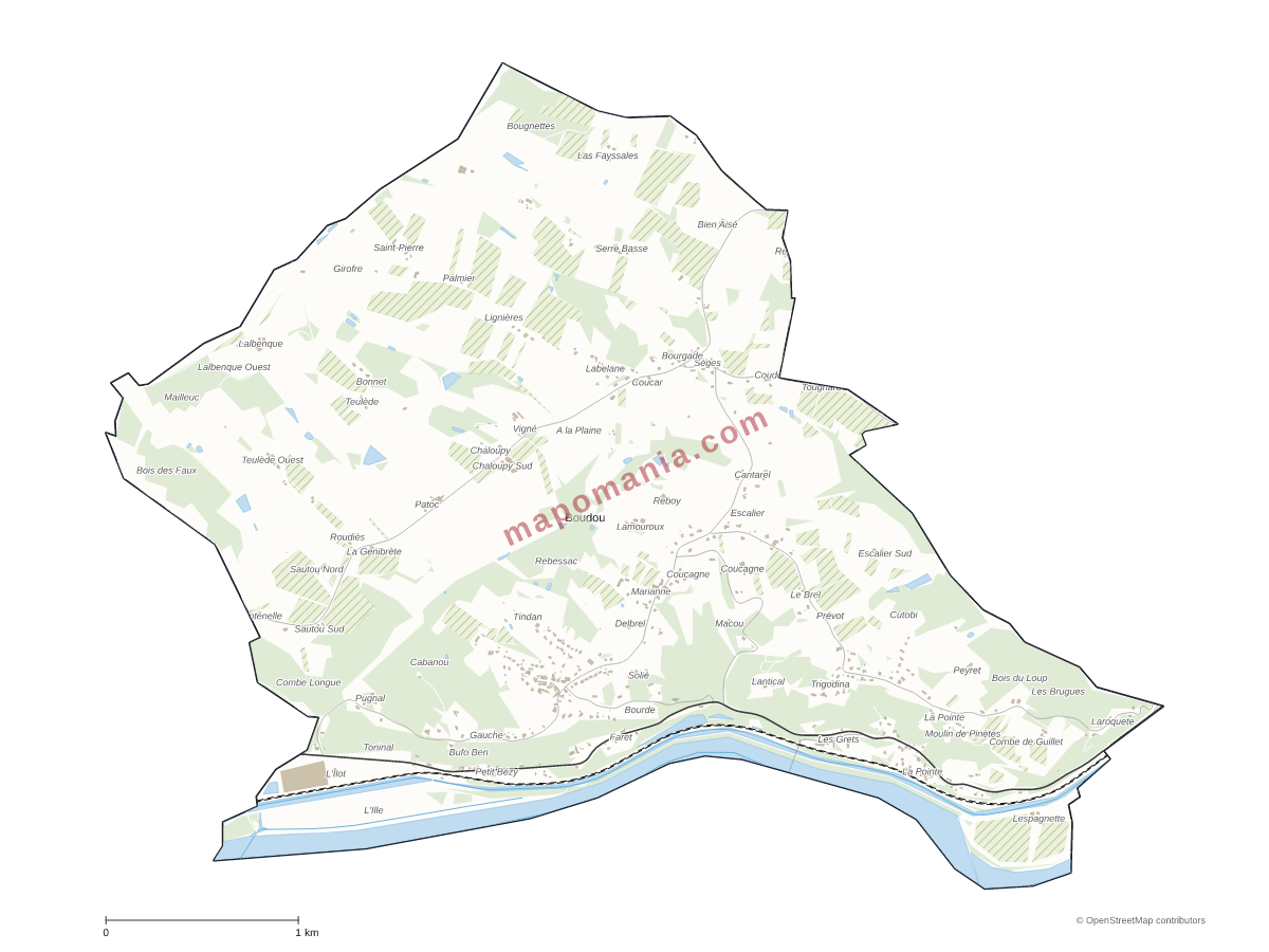 Carte de Boudou à personnaliser