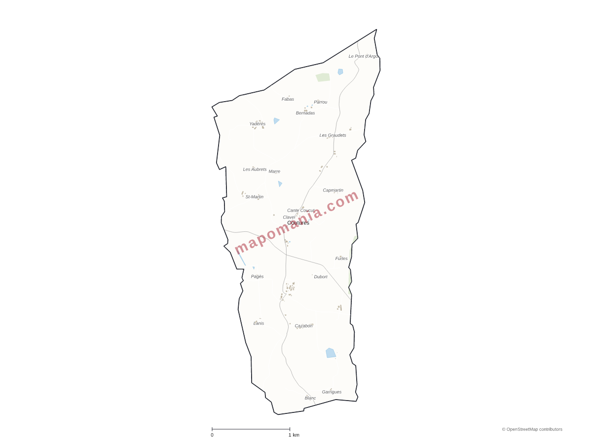 Carte de Coutures à personnaliser