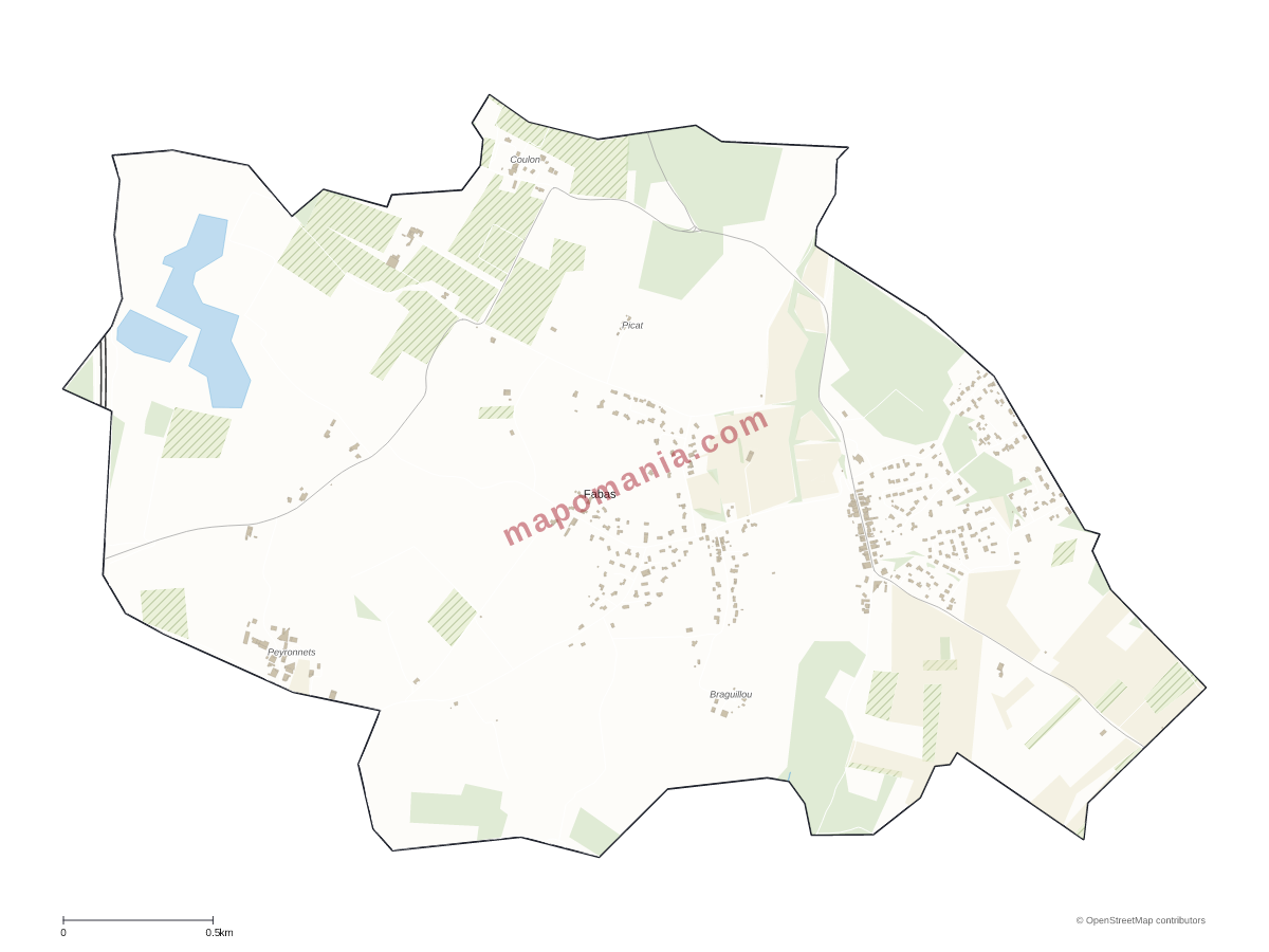 Carte de Fabas à personnaliser