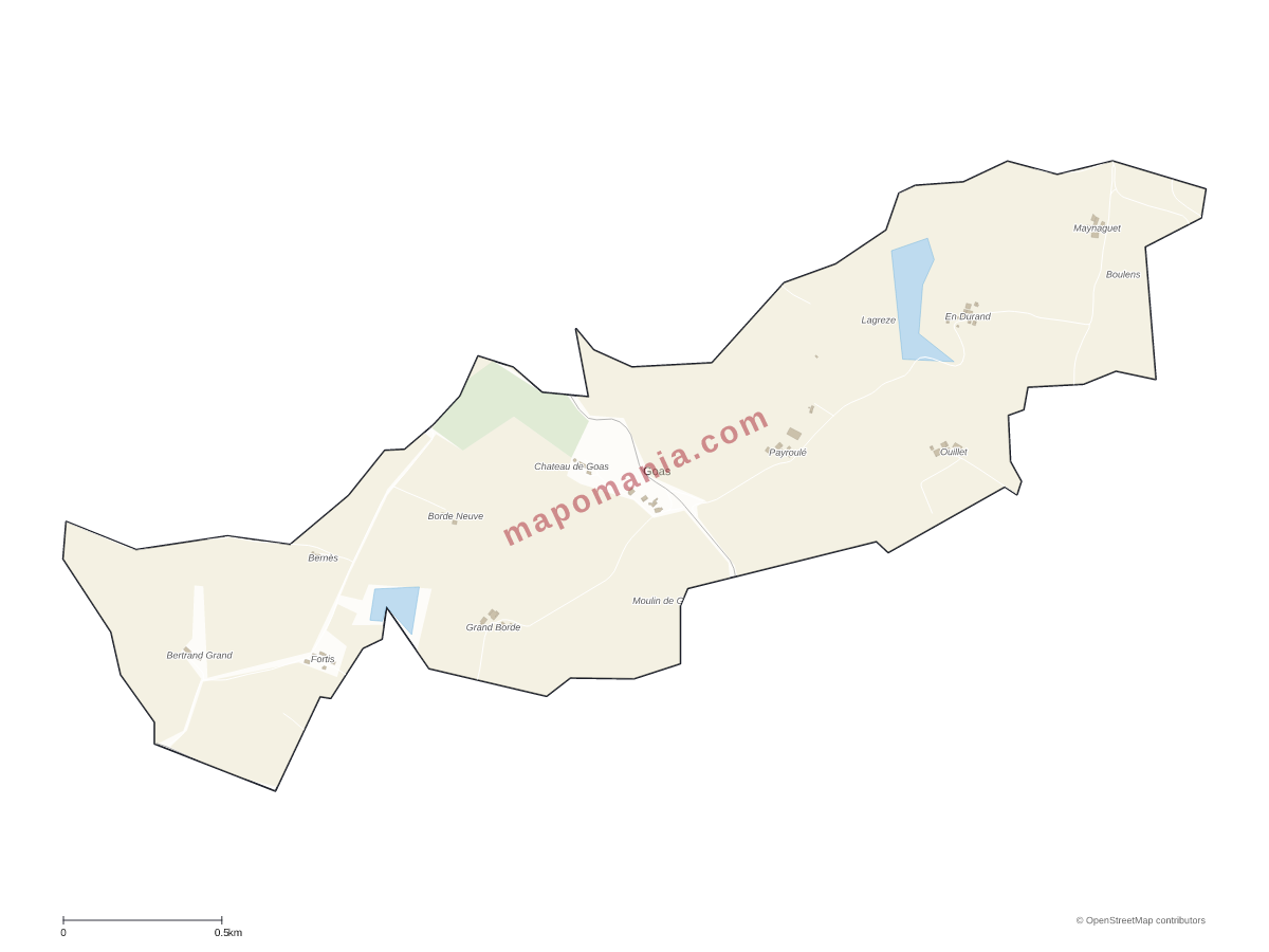 Carte de Goas à personnaliser