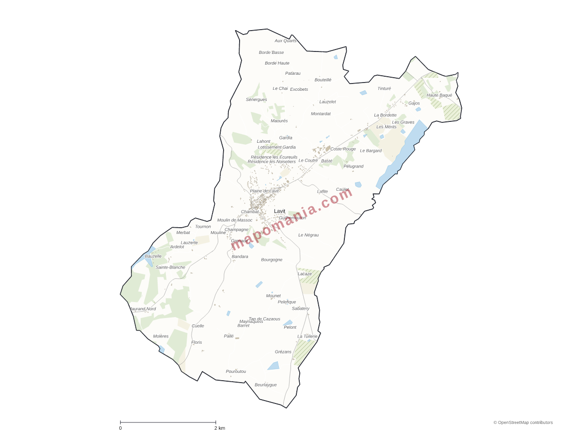 Carte de Lavit à personnaliser