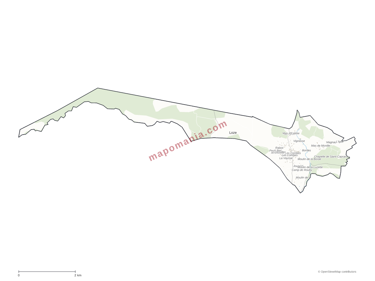 Carte de Loze à personnaliser