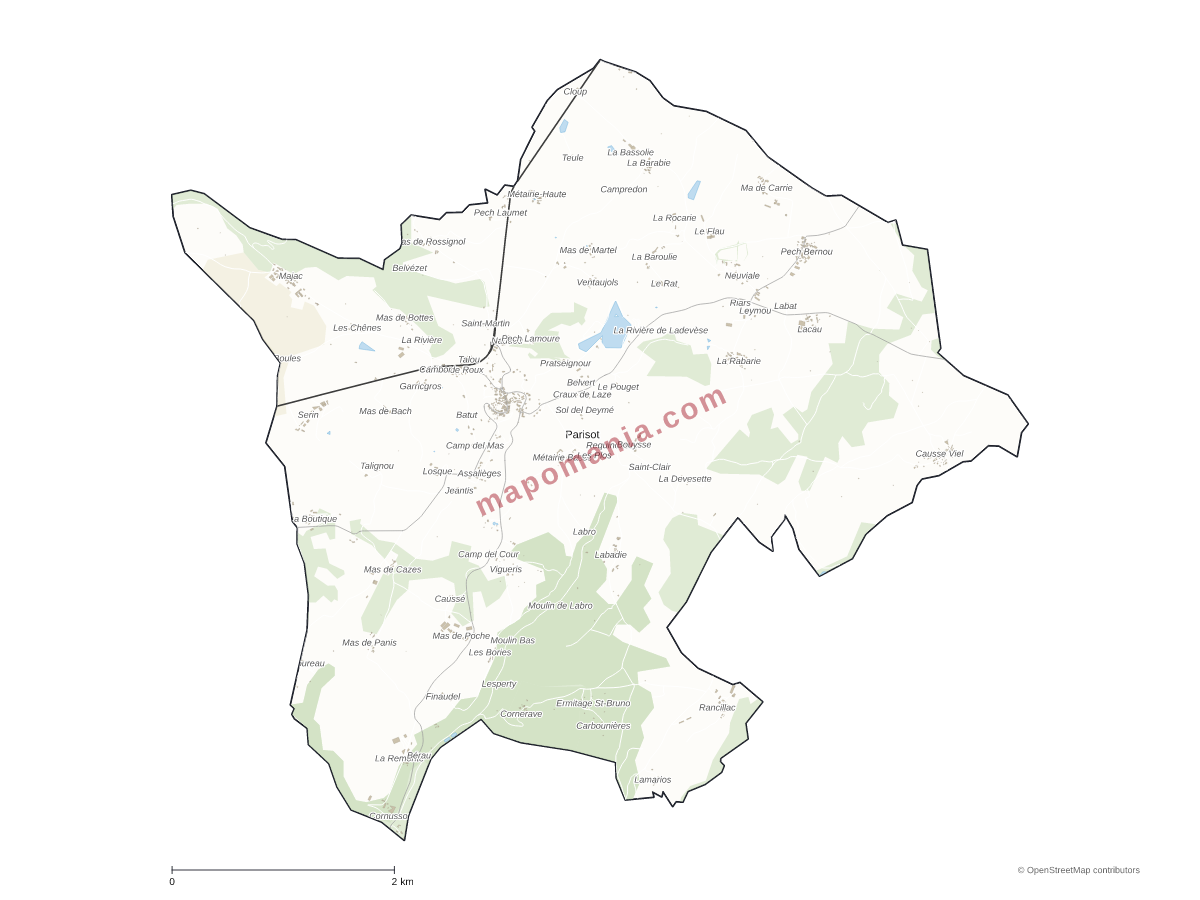 Carte de Parisot à personnaliser