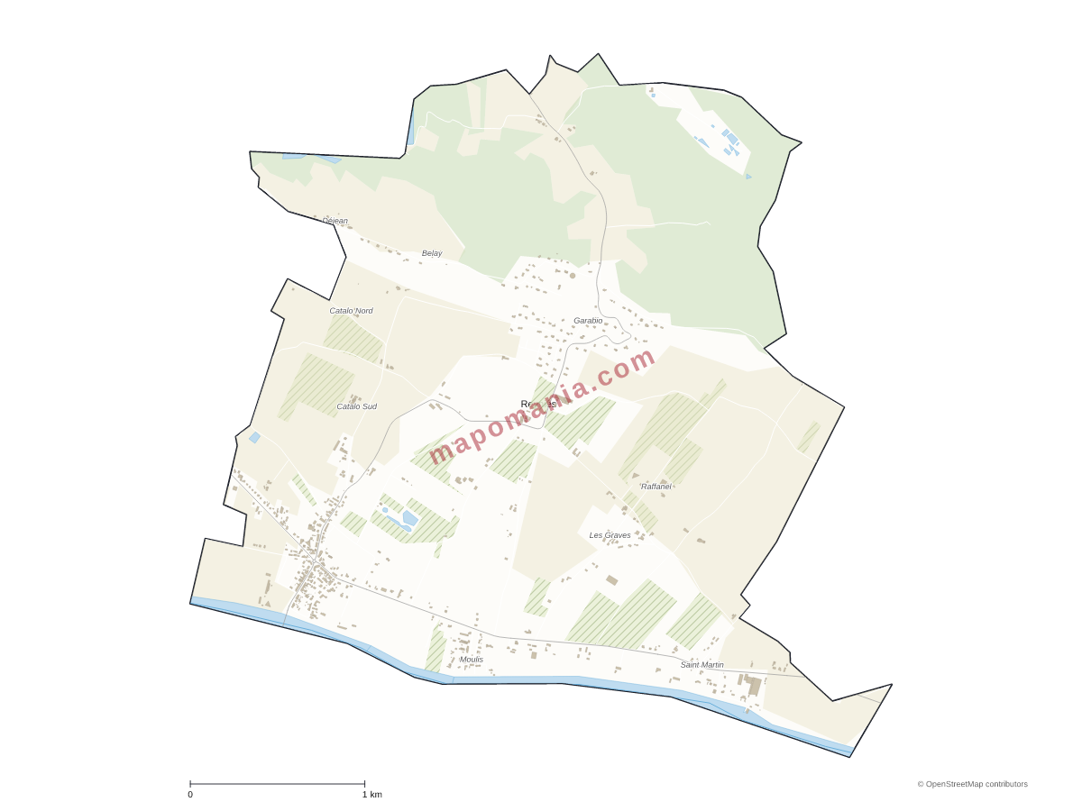 Carte de Reyniès à personnaliser