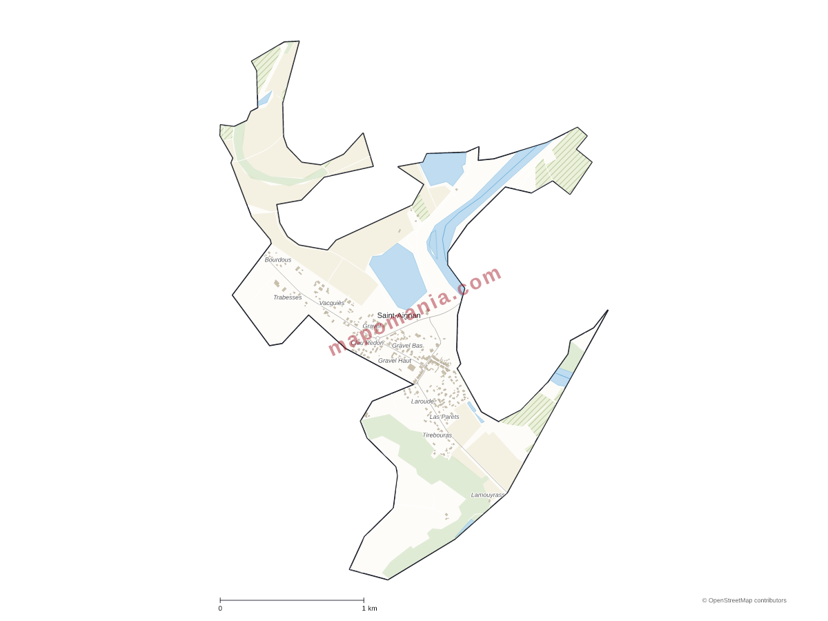 Carte de Saint-Aignan à personnaliser