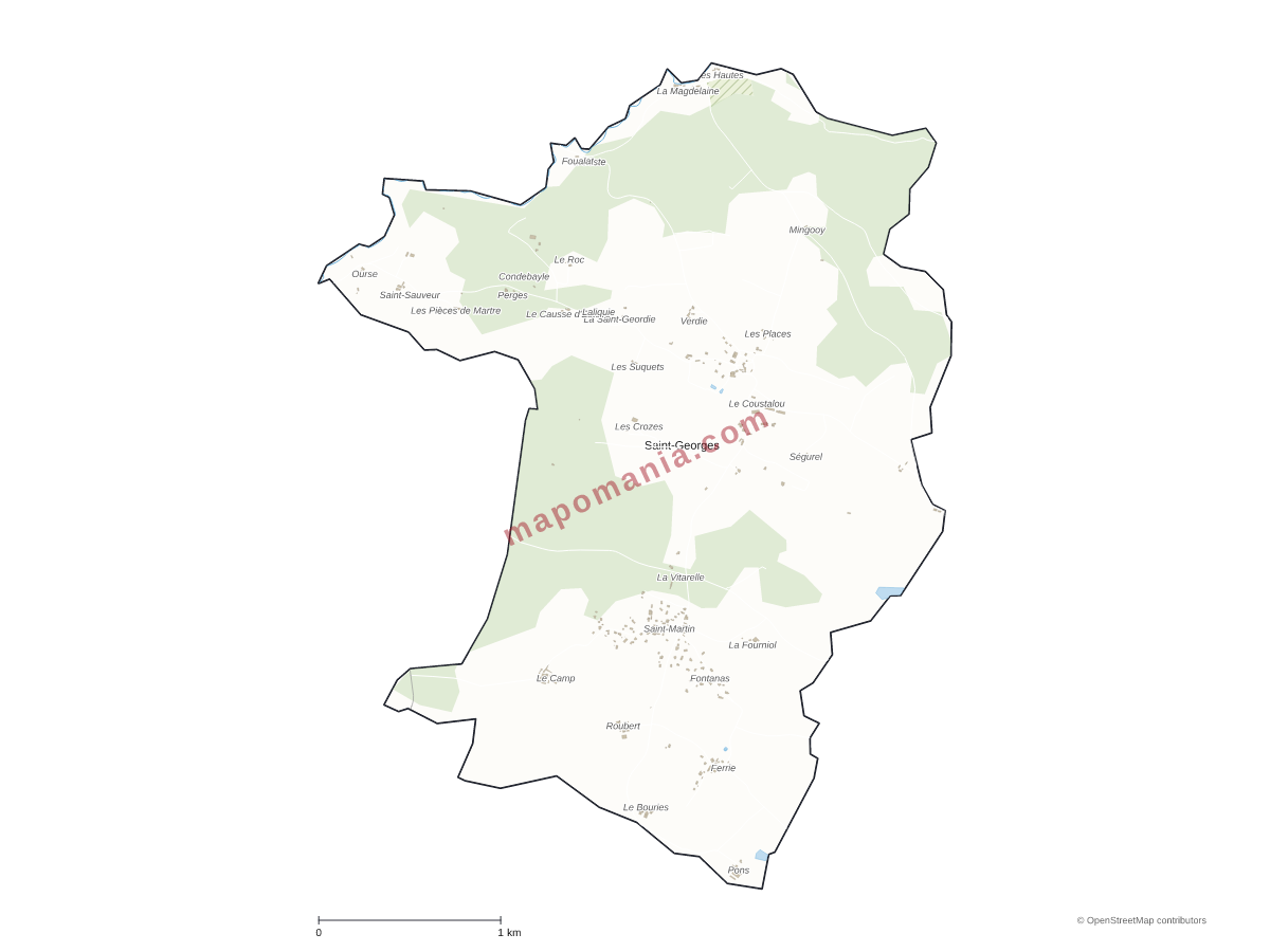Carte de Saint-Georges à personnaliser