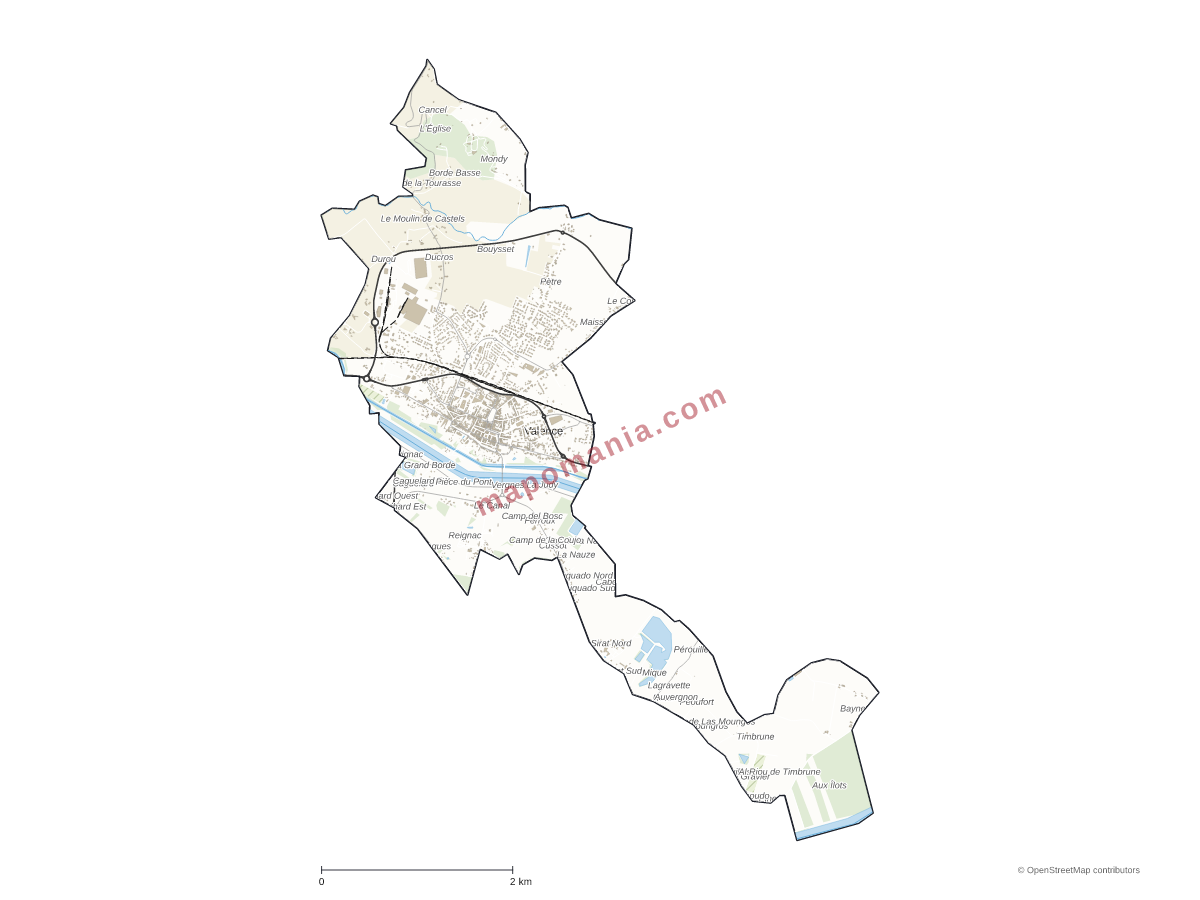 Carte de Valence à personnaliser