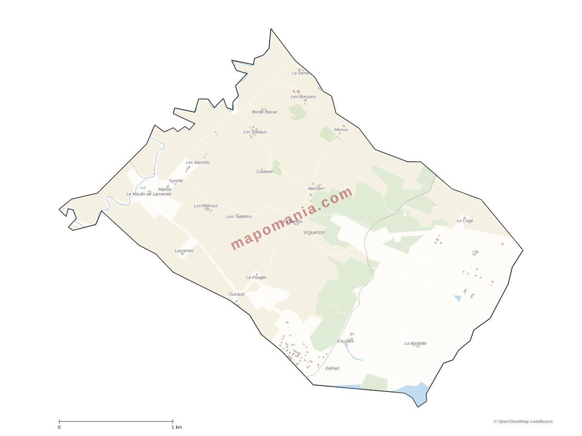 Carte de Vigueron à personnaliser