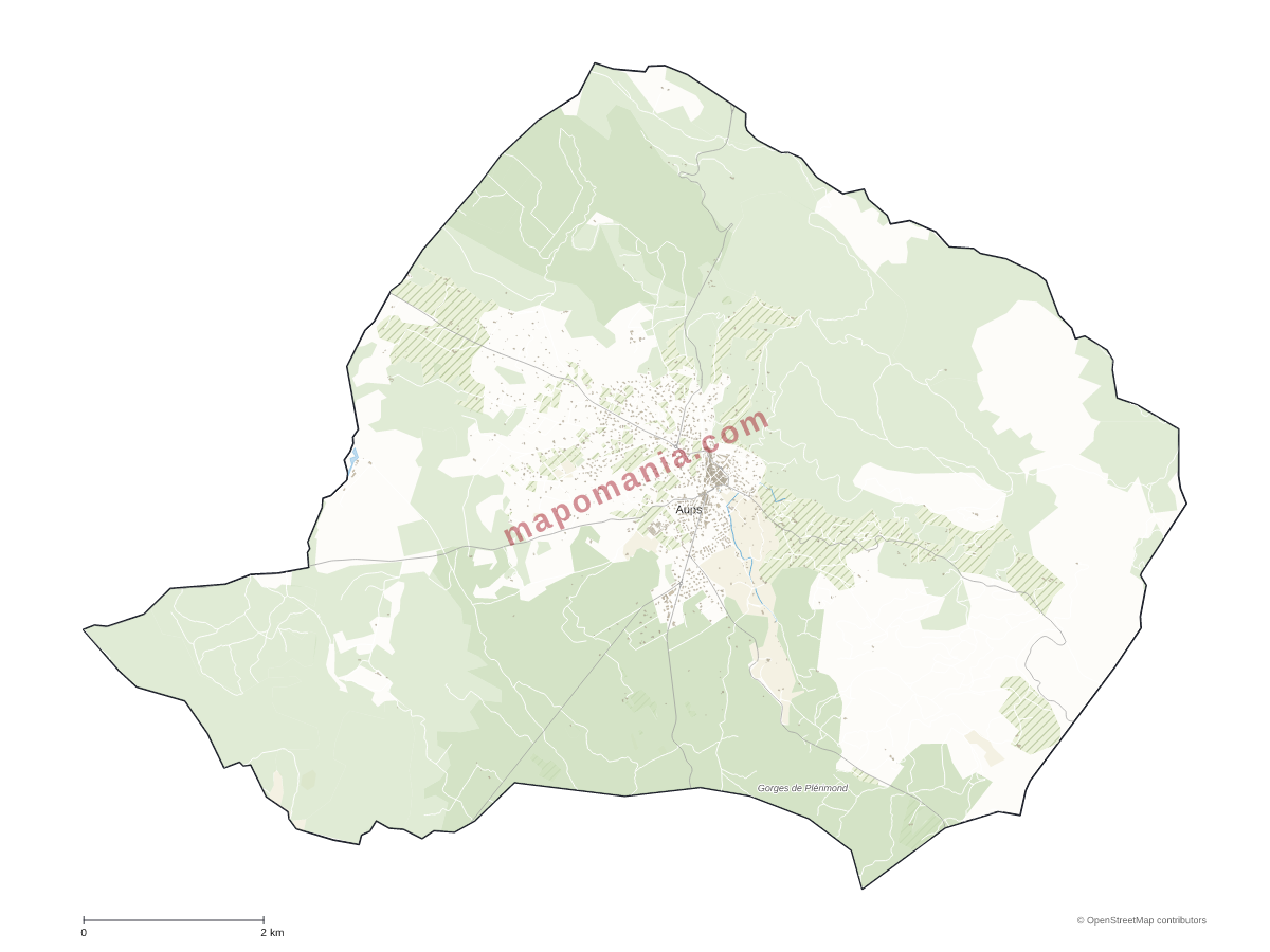 Carte de Aups à personnaliser