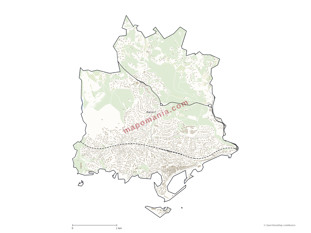 Carte de Bandol à personnaliser