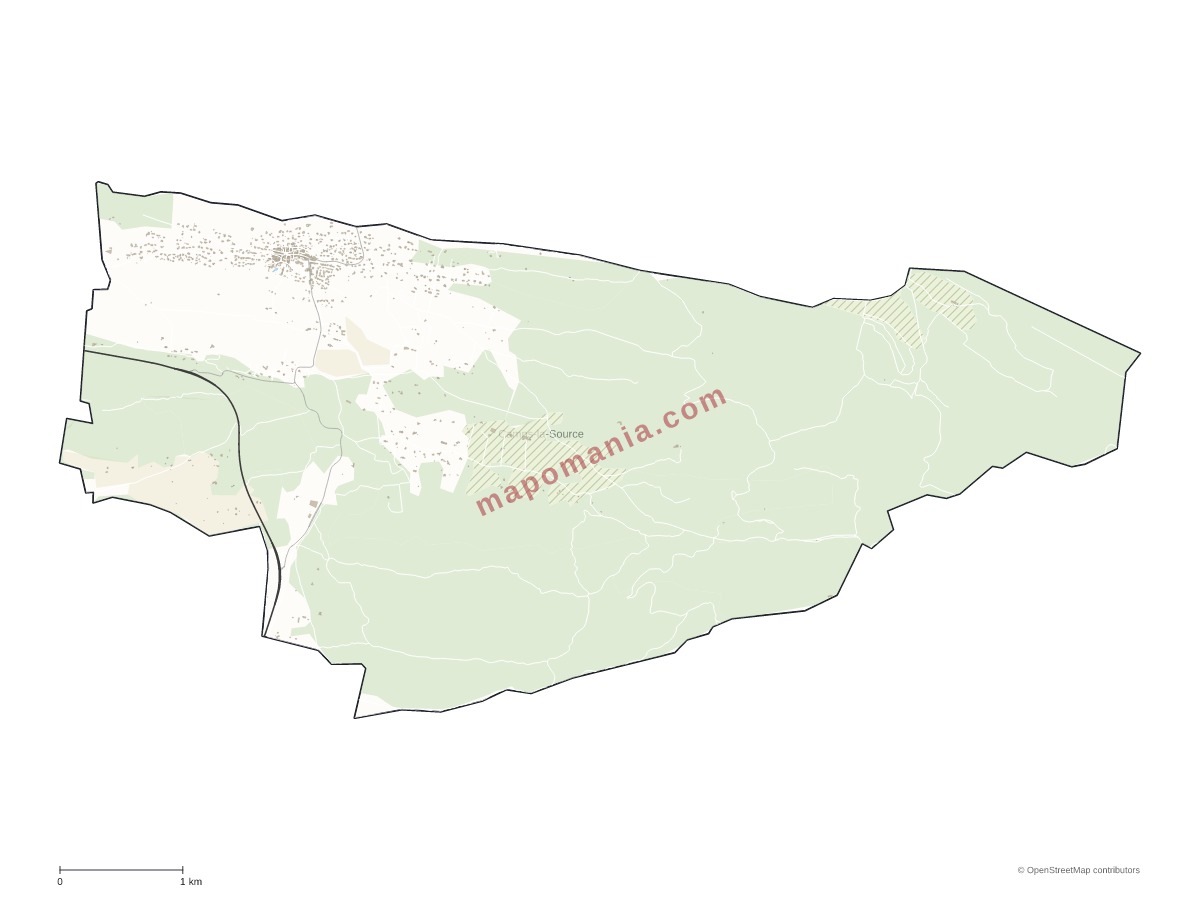 Carte de Camps-la-Source à personnaliser