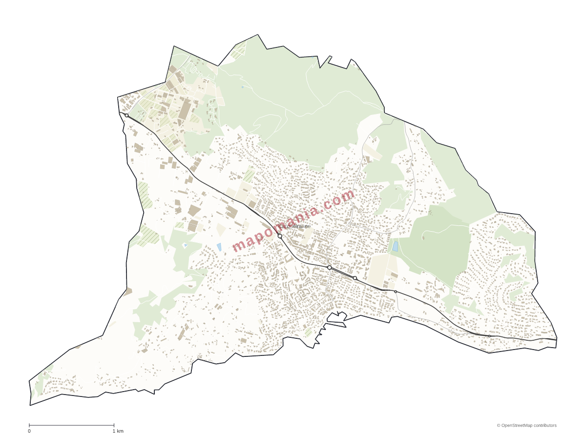 Carte de Carqueiranne à personnaliser